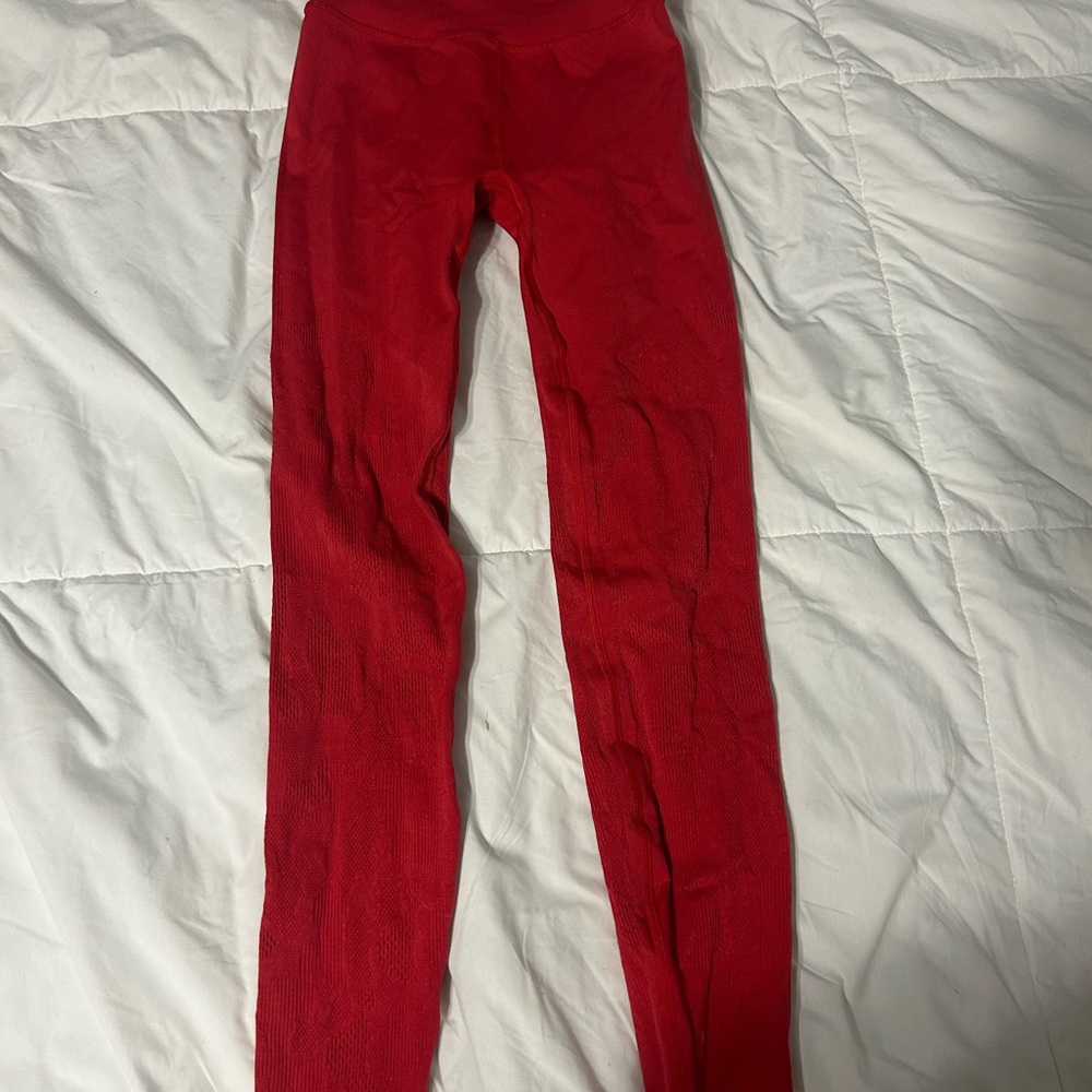 Fabletics SculptKnit Red Leggings